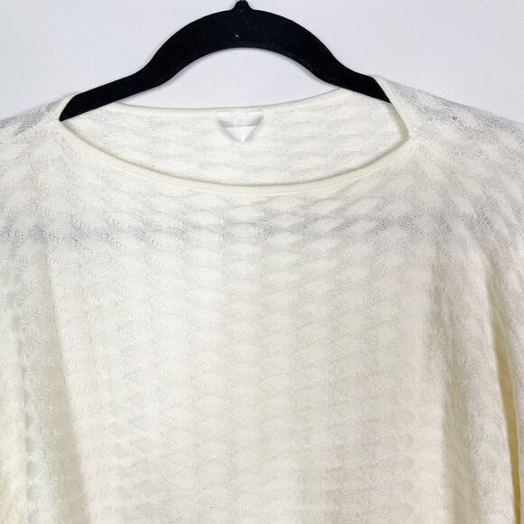 Lululemon Divinity Poncho Sweater Light Ivory Cream Textured Cape Cozy Layered - Picture 3 of 8